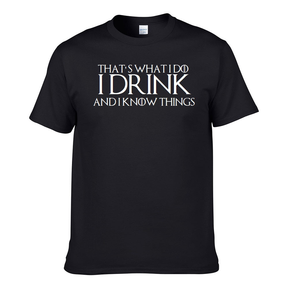 UT THAT'S WHAT I DO I DRINK Premium Slogan T-Shirt